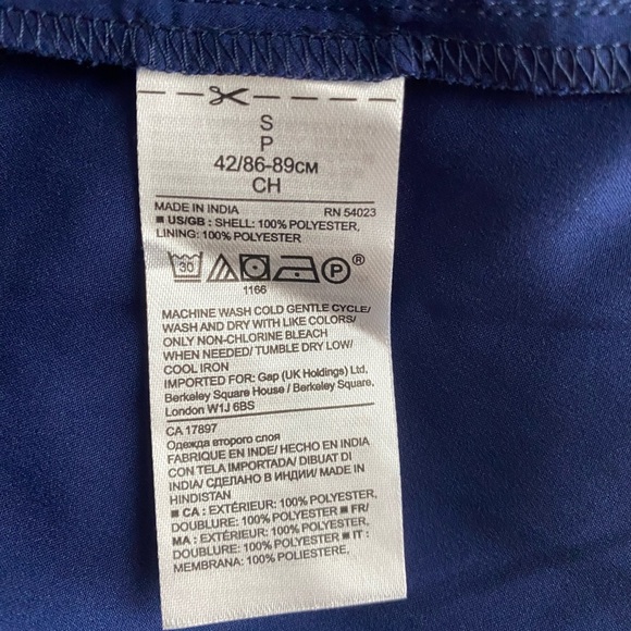 Banana Republic Navy Snake Print Strappy Crossback Fit & Flare Sheer Dress Sz S - Picture 10 of 10